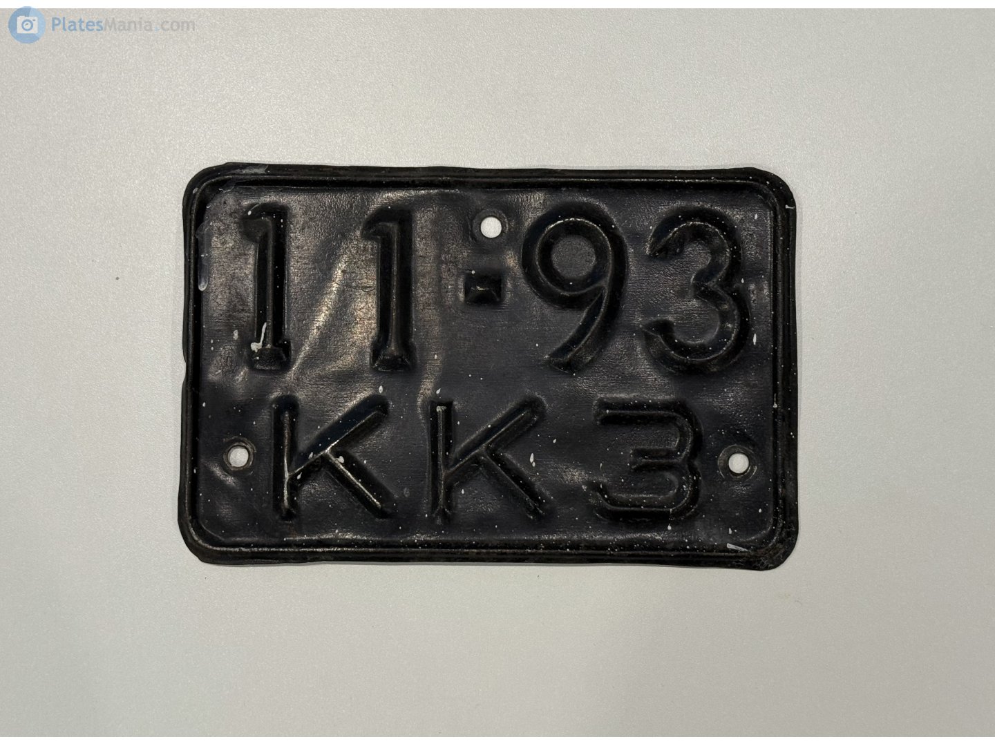 1193 ККЗ, License plate without vehicle 