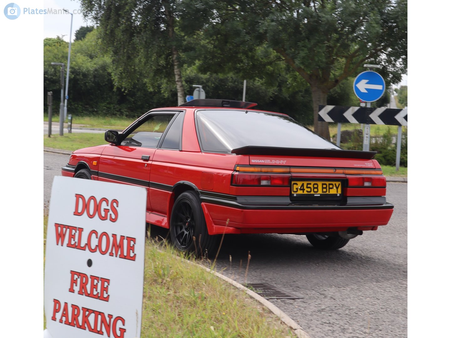 G458BPY, Nissan Sunny 6th gen RZ-1 Coupé (B12), 1986–1990