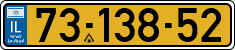 License plate of Israel, Regular plates