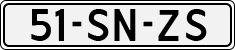 License plate of the Netherlands, Cars