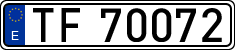 License plates of Spain, 1900 year series