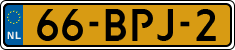 License plate of the Netherlands, Heavy Commercial Vehicles (1994 system)