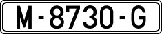 License plates of Spain, 1971 year series