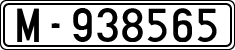 License plates of Spain, 1900 year series