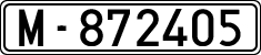 License plates of Spain, 1900 year series