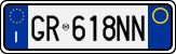 License plate of Italy, Cars (1994 year series)
