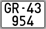 License plates of Spain, 1900 year series