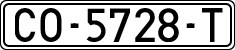 License plates of Spain, 1971 year series