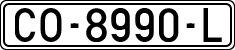 License plates of Spain, 1971 year series