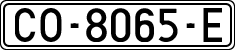 License plates of Spain, 1971 year series