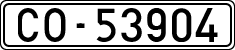 License plates of Spain, 1900 year series