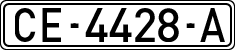 License plates of Spain, 1971 year series