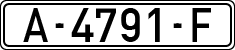 License plates of Spain, 1971 year series
