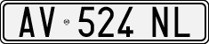 License plate of Italy, Cars (1994 year series)