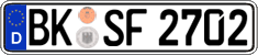 German license plate, Regular plates