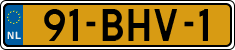 License plate of the Netherlands, Heavy Commercial Vehicles (1994 system)