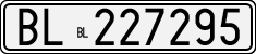 License plate of Italy, Cars (1927 year series)