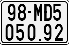 License plate of Vietnam, Specialty plates