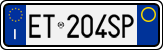 License plate of Italy, Cars (1994 year series)