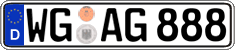 German license plate, Regular plates