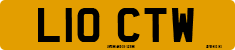 License plate of the United Kingdom, 1983 year system