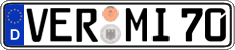 German license plate, Regular plates