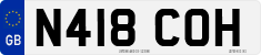 License plate of the United Kingdom, 1983 year system