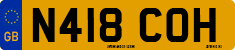 License plate of the United Kingdom, 1983 year system
