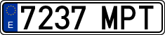 License plates of Spain, Ordinary (2000)