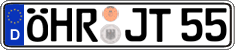 German license plate, Regular plates