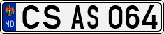 License plate of Moldova, Cars (1992)