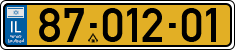 License plate of Israel, Regular plates