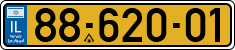 License plate of Israel, Regular plates