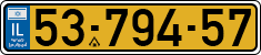 License plate of Israel, Regular plates