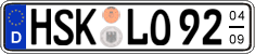 German license plate, Seasonal plates