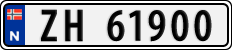 License plate of Norway, Cars