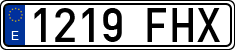 License plates of Spain, Ordinary (2000)