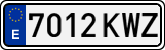 License plates of Spain, Ordinary (2000)