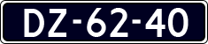 License plate of the Netherlands, Imported oldtimers (cars)