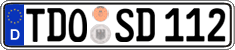 German license plate, Regular plates