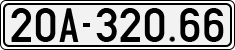 License plate of Vietnam, Cars