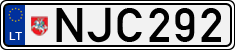 License plate of Lithuania, Cars