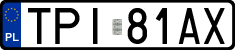 License plates of Poland, Regular car plates