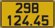 License plate of Vietnam, Commercial vehicles