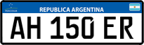 License plate of Argentina, Cars (Mercosur, AB 123 CD)