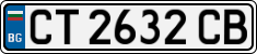 License plate of Bulgaria, Cars