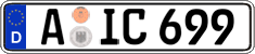German license plate, Regular plates