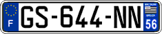 French license plate, SIV (ordinary)