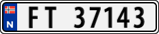 License plate of Norway, Cars