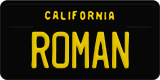 California, Vanity Plates